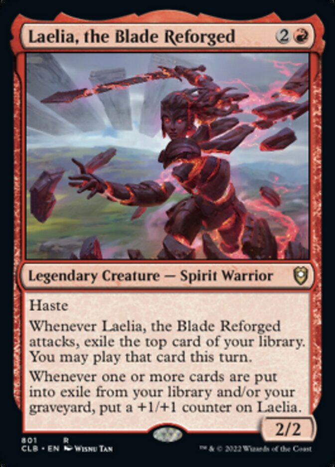 Laelia, the Blade Reforged [Commander Legends: Battle for Baldur's Gate] | Cards and Coasters CA