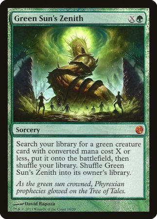Green Sun's Zenith [From the Vault: Twenty] | Cards and Coasters CA