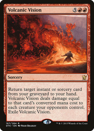 Volcanic Vision [Dragons of Tarkir] | Cards and Coasters CA
