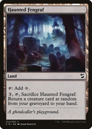 Haunted Fengraf [Commander 2018] | Cards and Coasters CA