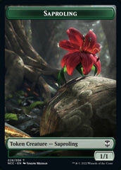 Beast // Saproling Double-sided Token [Streets of New Capenna Commander Tokens] | Cards and Coasters CA