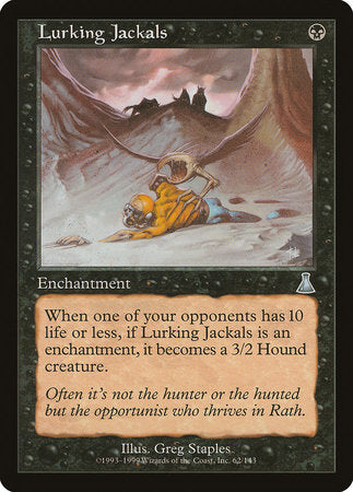 Lurking Jackals [Urza's Destiny] | Cards and Coasters CA