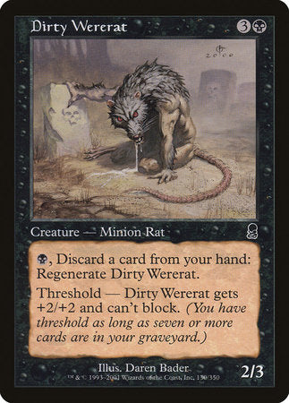 Dirty Wererat [Odyssey] | Cards and Coasters CA
