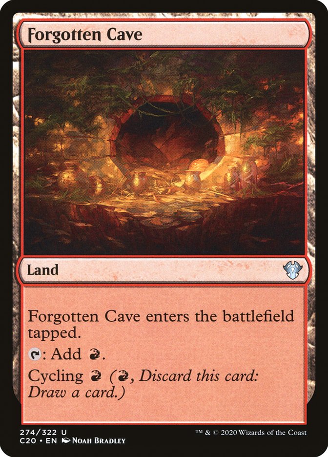 Forgotten Cave [Commander 2020] | Cards and Coasters CA