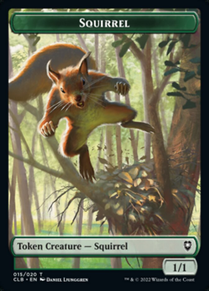 Squirrel Token [Commander Legends: Battle for Baldur's Gate Tokens] | Cards and Coasters CA