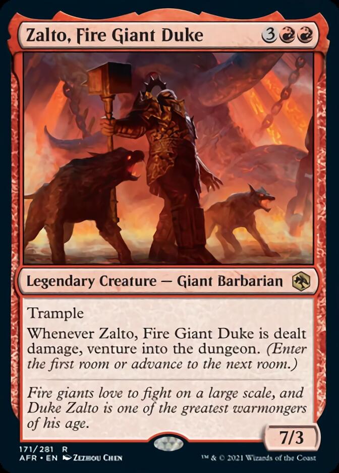 Zalto, Fire Giant Duke [Dungeons & Dragons: Adventures in the Forgotten Realms] | Cards and Coasters CA