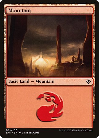 Mountain (105) [Archenemy: Nicol Bolas] | Cards and Coasters CA