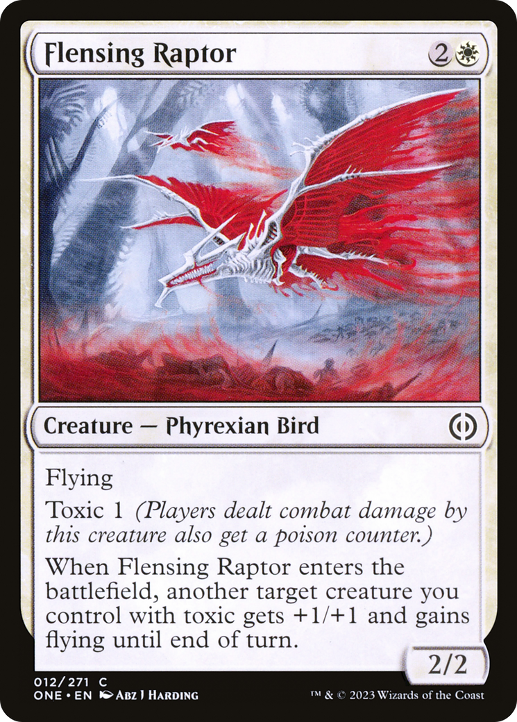 Flensing Raptor [Phyrexia: All Will Be One] | Cards and Coasters CA