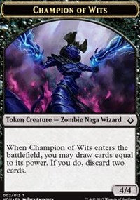 Champion of Wits // Insect Double-sided Token [Hour of Devastation Tokens] | Cards and Coasters CA