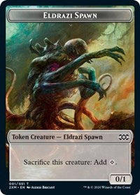 Eldrazi Spawn // Tuktuk the Returned Double-sided Token [Double Masters Tokens] | Cards and Coasters CA
