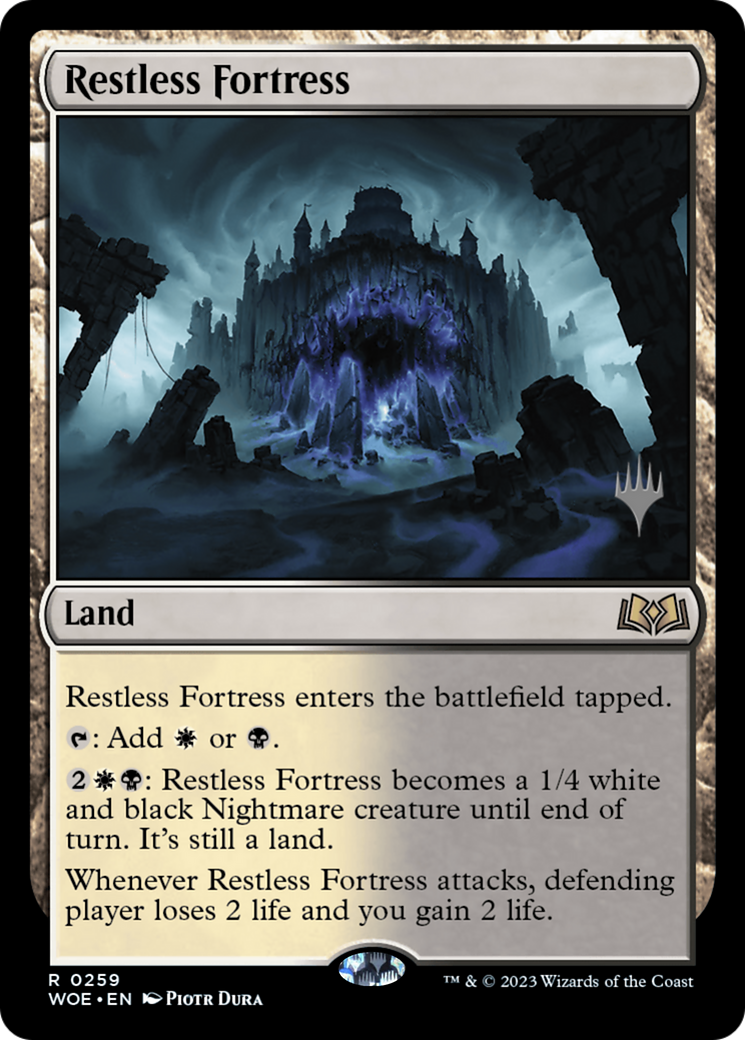 Restless Fortress (Promo Pack) [Wilds of Eldraine Promos] | Cards and Coasters CA