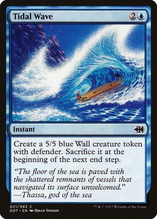 Tidal Wave [Duel Decks: Merfolk vs. Goblins] | Cards and Coasters CA