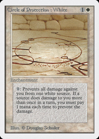 Circle of Protection: White [Unlimited Edition] | Cards and Coasters CA