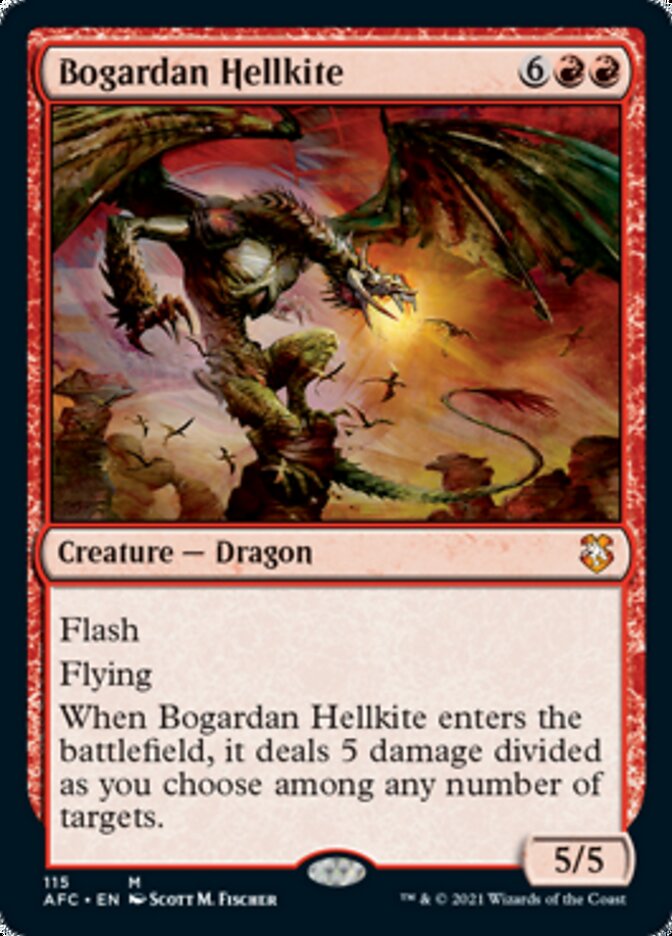 Bogardan Hellkite [Dungeons & Dragons: Adventures in the Forgotten Realms Commander] | Cards and Coasters CA