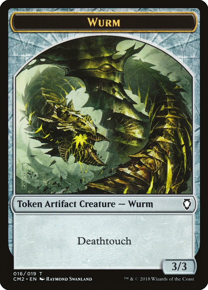 Wurm (Deathtouch) [Commander Anthology Volume II Tokens] | Cards and Coasters CA