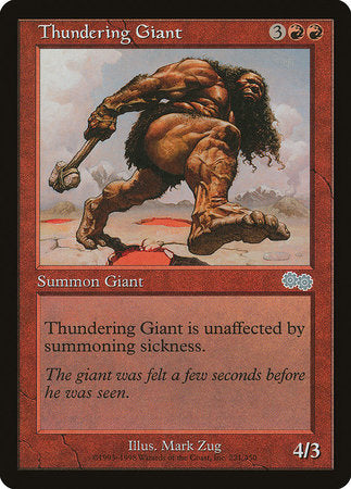 Thundering Giant [Urza's Saga] | Cards and Coasters CA