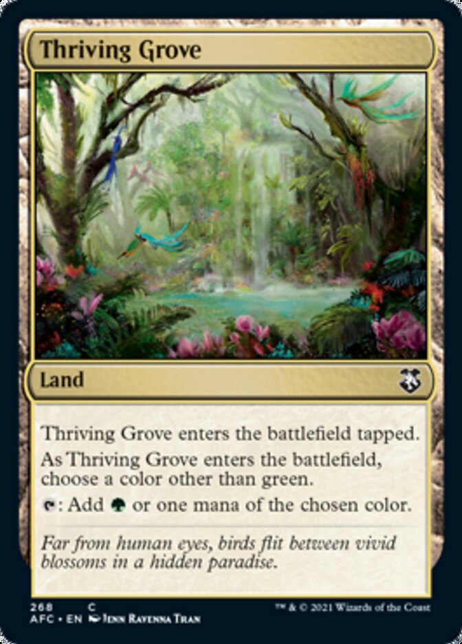 Thriving Grove [Dungeons & Dragons: Adventures in the Forgotten Realms Commander] | Cards and Coasters CA