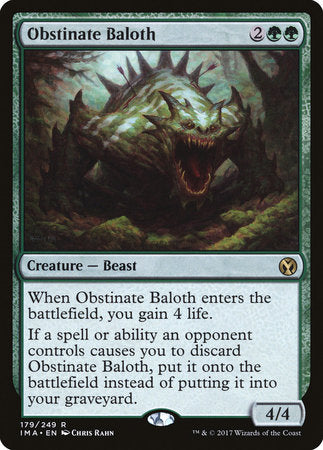 Obstinate Baloth [Iconic Masters] | Cards and Coasters CA