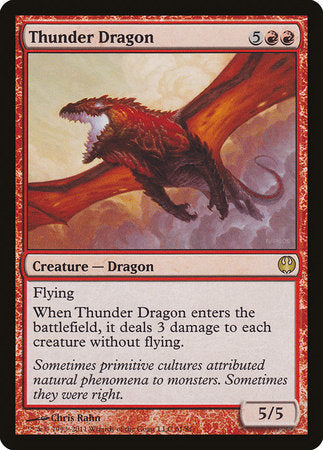 Thunder Dragon [Duel Decks: Knights vs. Dragons] | Cards and Coasters CA