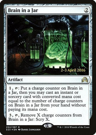 Brain in a Jar [Shadows over Innistrad Promos] | Cards and Coasters CA