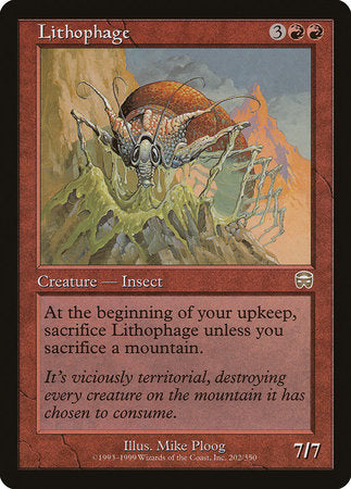 Lithophage [Mercadian Masques] | Cards and Coasters CA