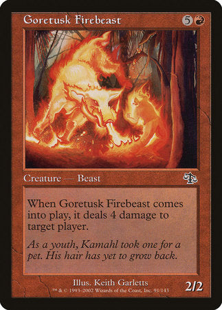 Goretusk Firebeast [Judgment] | Cards and Coasters CA