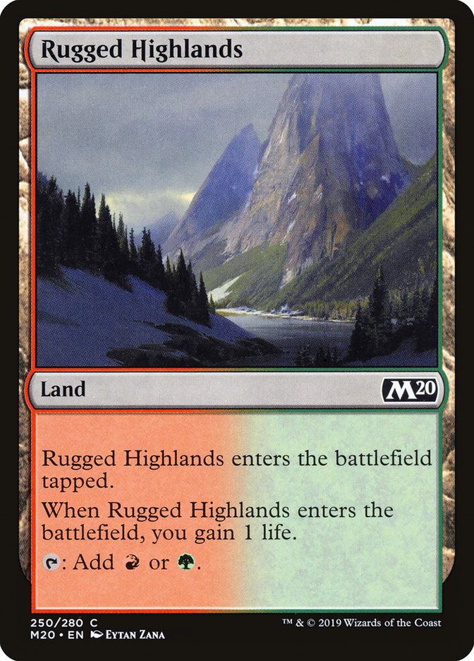 Rugged Highlands [Core Set 2020] | Cards and Coasters CA