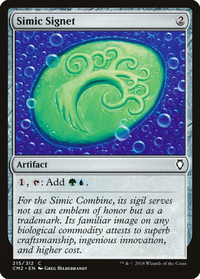 Simic Signet (215/312) [Commander Anthology Volume II] | Cards and Coasters CA