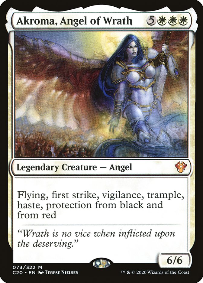 Akroma, Angel of Wrath [Commander 2020] | Cards and Coasters CA