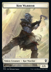 Kor Warrior // Shapeshifter (023) Double-sided Token [Commander Legends: Battle for Baldur's Gate Tokens] | Cards and Coasters CA