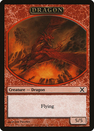 Dragon Token [Tenth Edition Tokens] | Cards and Coasters CA