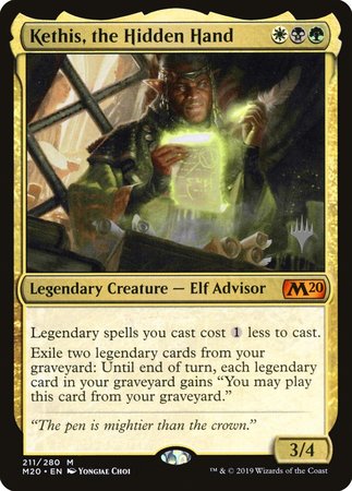 Kethis, the Hidden Hand [Core Set 2020 Promos] | Cards and Coasters CA