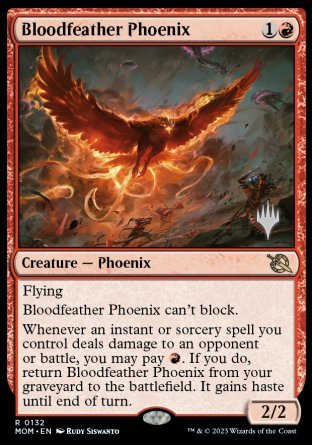 Bloodfeather Phoenix (Promo Pack) [March of the Machine Promos] | Cards and Coasters CA
