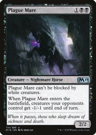 Plague Mare [Core Set 2019] | Cards and Coasters CA