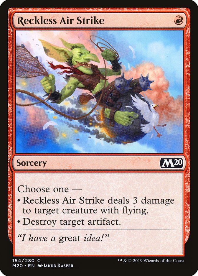 Reckless Air Strike [Core Set 2020] | Cards and Coasters CA