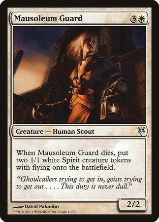 Mausoleum Guard [Duel Decks: Sorin vs. Tibalt] | Cards and Coasters CA