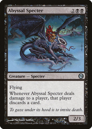 Abyssal Specter [Duels of the Planeswalkers] | Cards and Coasters CA