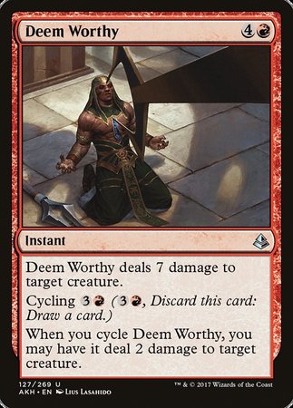 Deem Worthy [Amonkhet] | Cards and Coasters CA