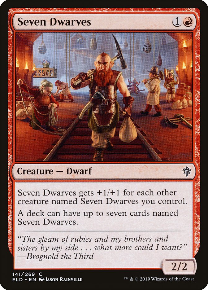 Seven Dwarves [Throne of Eldraine] | Cards and Coasters CA