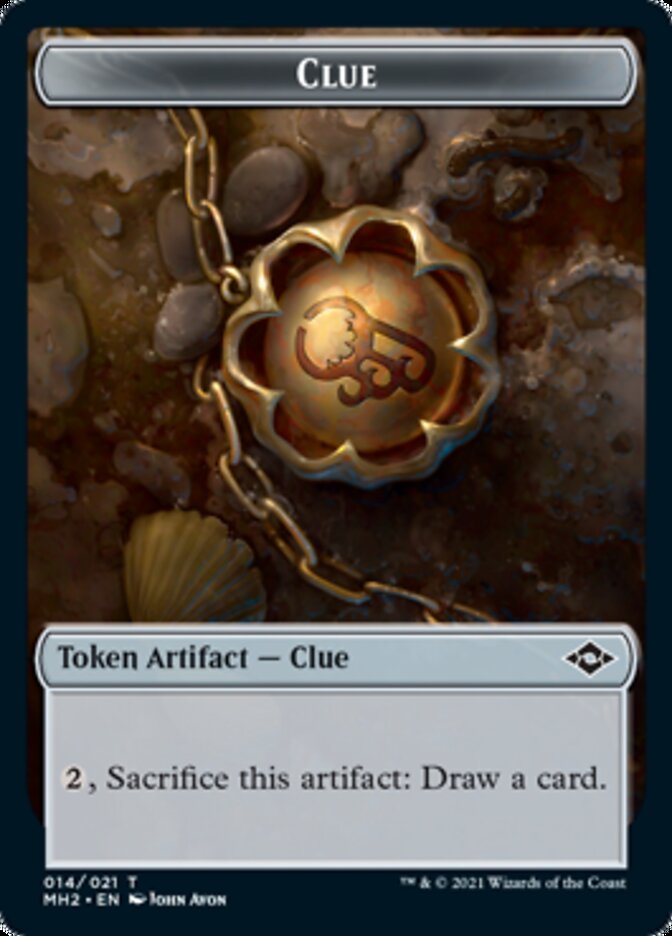 Clue Token (#14) // Goblin Token [Modern Horizons 2 Tokens] | Cards and Coasters CA