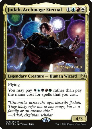 Jodah, Archmage Eternal [Dominaria Promos] | Cards and Coasters CA