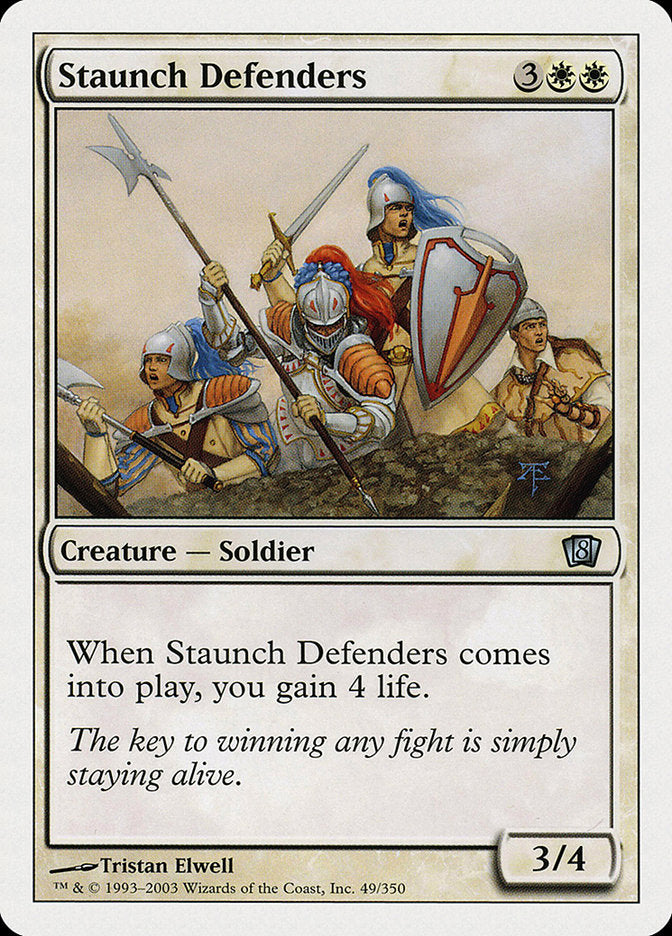 Staunch Defenders [Eighth Edition] | Cards and Coasters CA