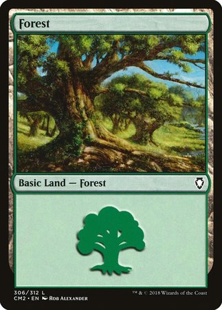 Forest (306) [Commander Anthology Volume II] | Cards and Coasters CA