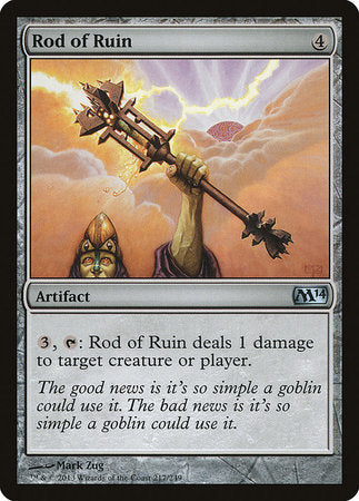 Rod of Ruin [Magic 2014] | Cards and Coasters CA