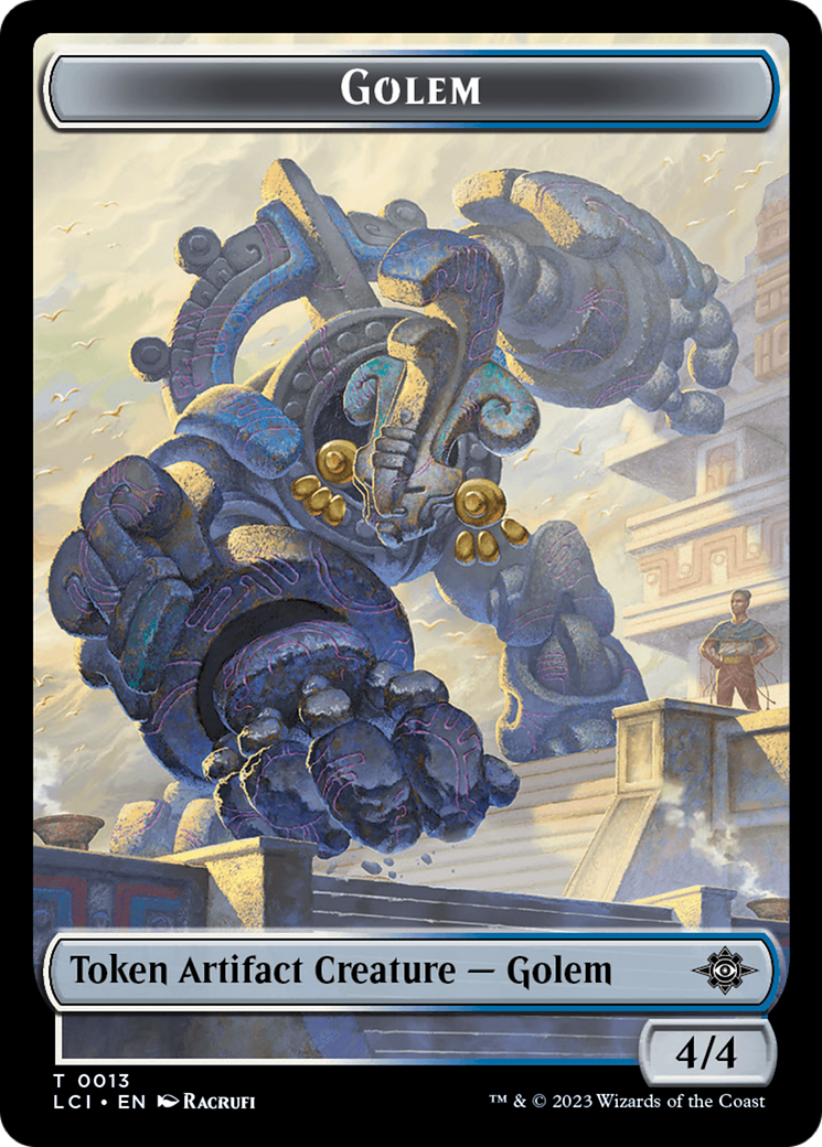 Treasure (0002) // Golem Double-Sided Token [Jurassic World Collection Tokens] | Cards and Coasters CA