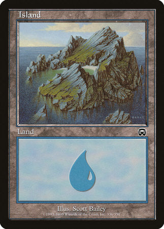 Island (336) [Mercadian Masques] | Cards and Coasters CA