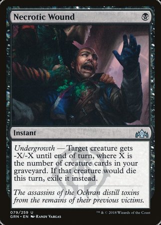 Necrotic Wound [Guilds of Ravnica] | Cards and Coasters CA