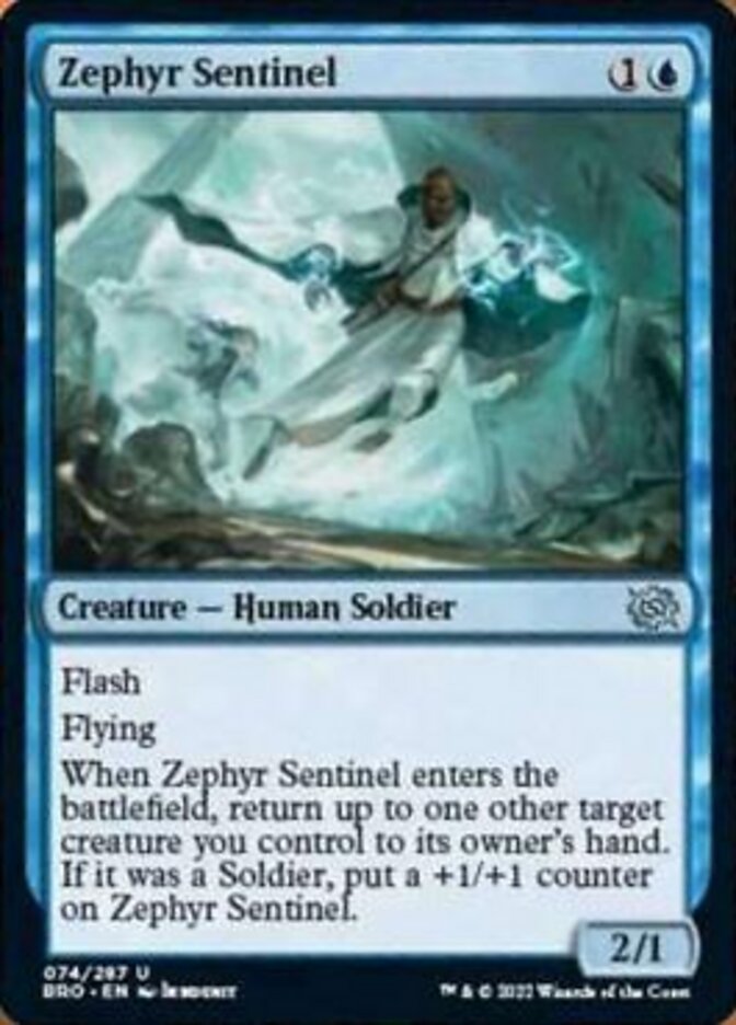 Zephyr Sentinel [The Brothers' War] | Cards and Coasters CA