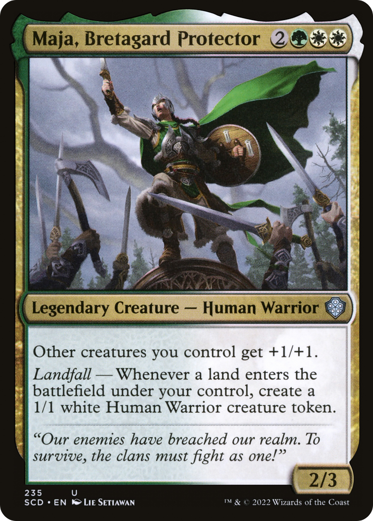 Maja, Bretagard Protector [Starter Commander Decks] | Cards and Coasters CA