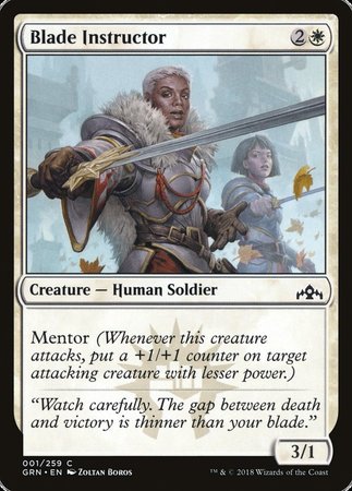 Blade Instructor [Guilds of Ravnica] | Cards and Coasters CA